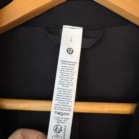 Lululemon Athletica Black Belted Wrap Coat - Picture 4 of 5